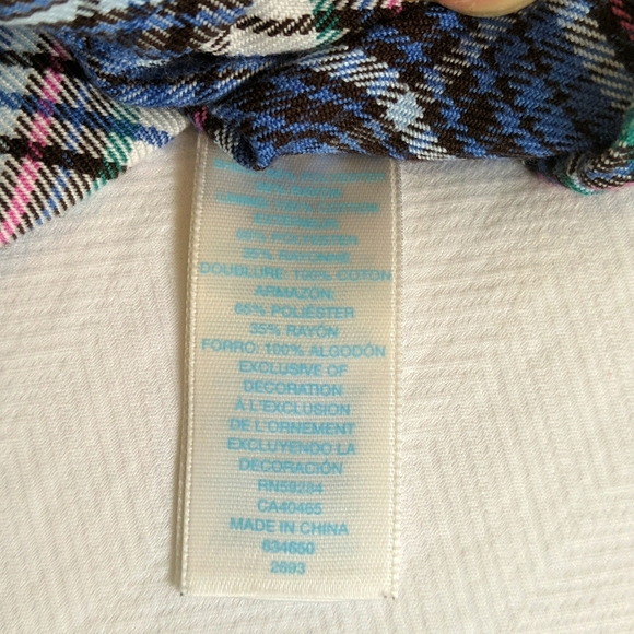 children's place blue plaid tiered skort with diaper cover 6-9 months baby girl - Picture 2 of 6